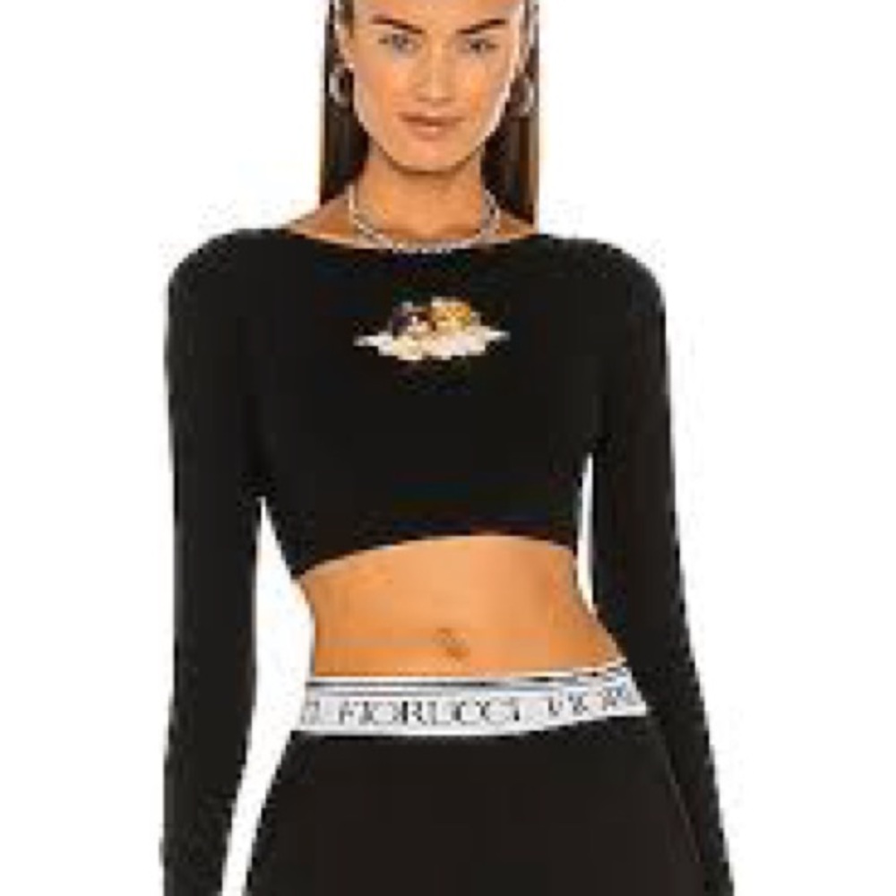 Fiorucci long sleeve crop top